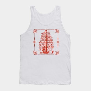 Funny Christmas Tree Tank Top